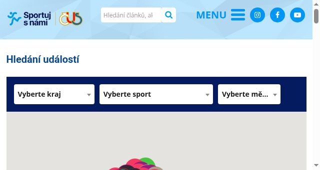 Screenshot of cus-sportujsnami.cz