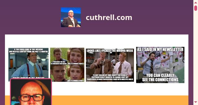 Screenshot of cuthrell.com