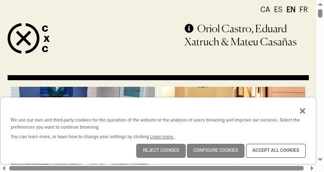Screenshot of cxcchefs.com