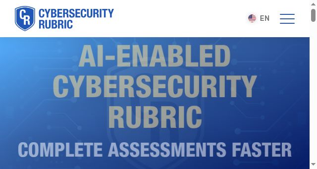 Screenshot of cybersecurityrubric.org