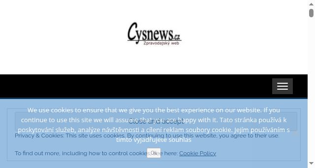Screenshot of cysnews.cz