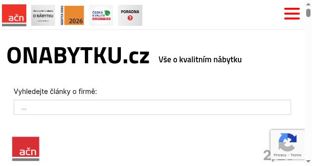 Screenshot of czechfurniture.com
