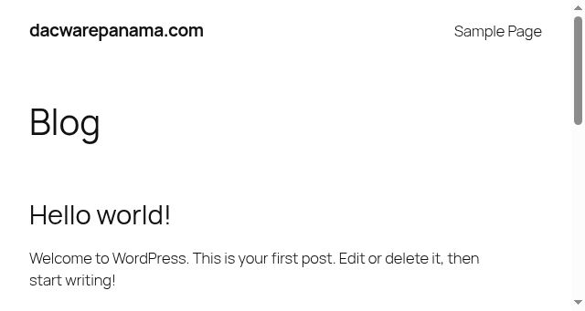 Screenshot of dacwarepanama.com
