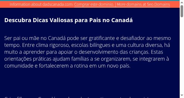 Screenshot of dadscanada.com