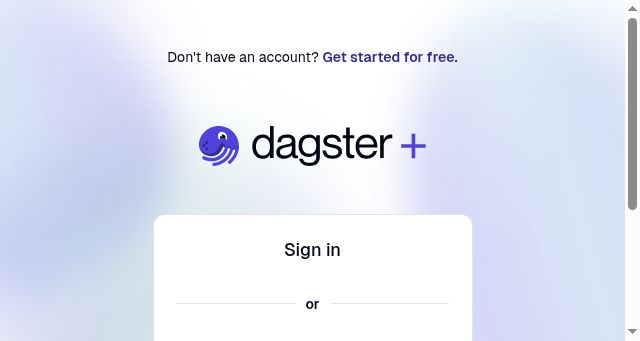 Screenshot of dagster.cloud