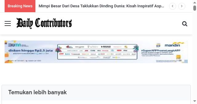 Screenshot of dailycontributors.com