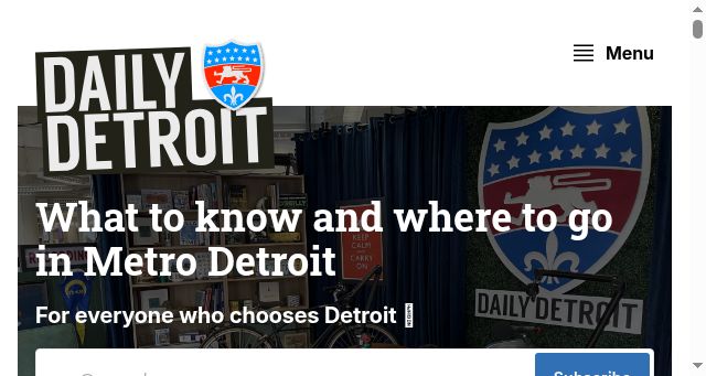 Screenshot of dailydetroit.com