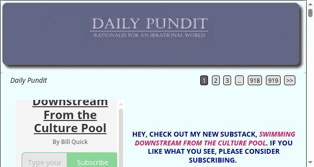 Screenshot of dailypundit.com