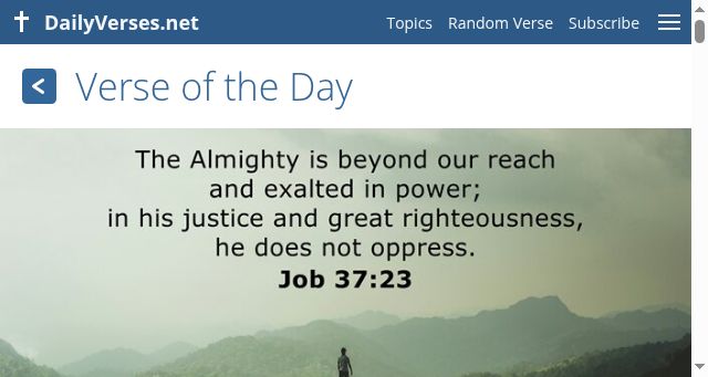 Screenshot of dailyverses.net