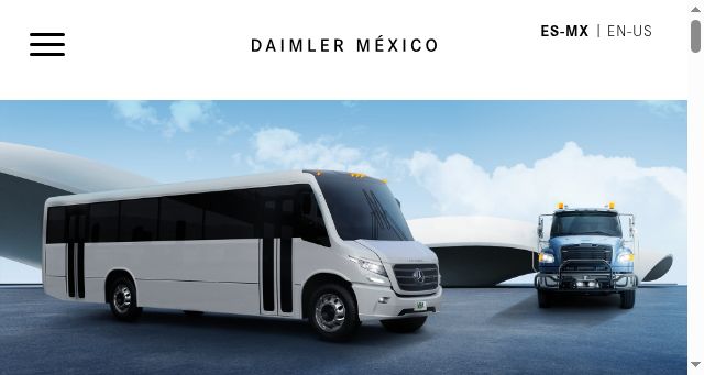 Screenshot of daimler.com.mx