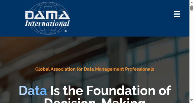 Screenshot of dama.org