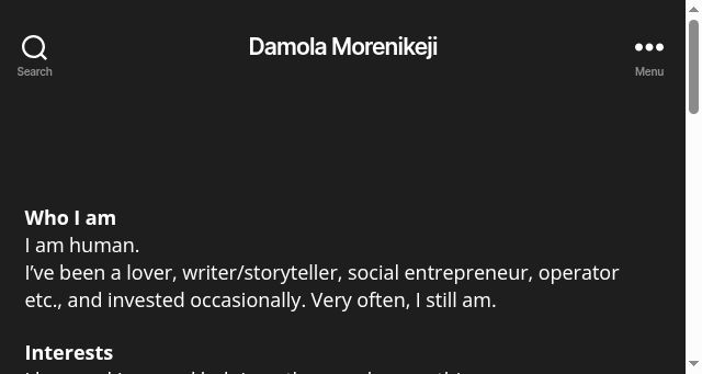 Screenshot of damolamorenikeji.com