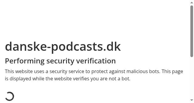 Screenshot of danske-podcasts.dk