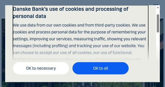Screenshot of danskebank.com