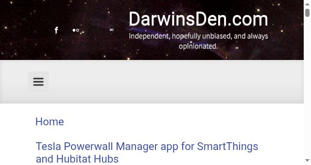 Screenshot of darwinsden.com