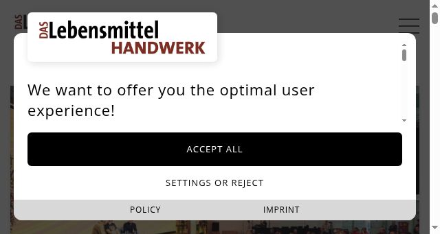 Screenshot of daslebensmittelhandwerk.at