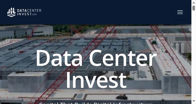 Screenshot of datacenterinvest.com