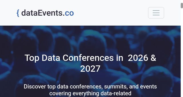 Screenshot of dataevents.co