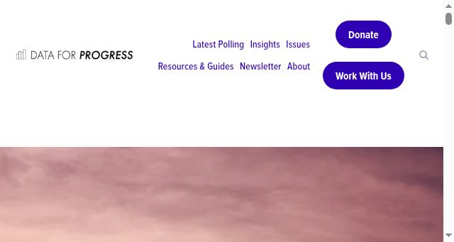 Screenshot of dataforprogress.org