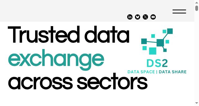 Screenshot of dataspace2.eu