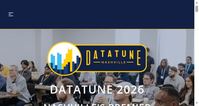 Screenshot of datatuneconf.com