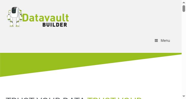 Screenshot of datavault-builder.com