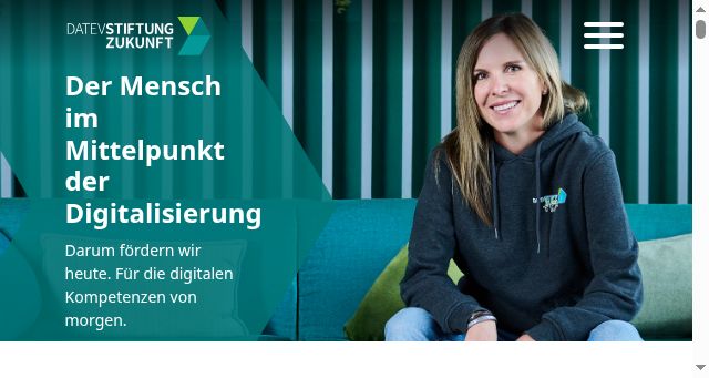 Screenshot of datev-stiftung.de