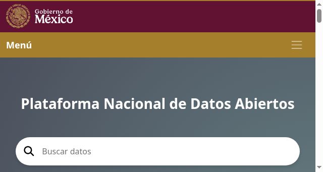 Screenshot of datos.gob.mx