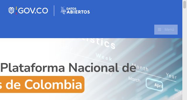 Screenshot of datos.gov.co