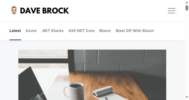 Screenshot of daveabrock.com