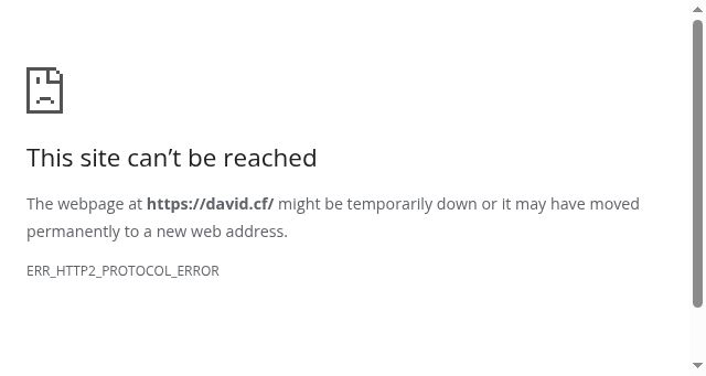 Screenshot of david.cf
