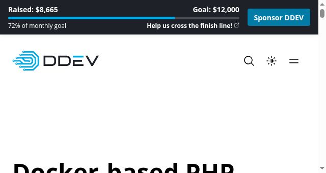 Screenshot of ddev.com