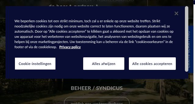Screenshot of deboerenpartners.be