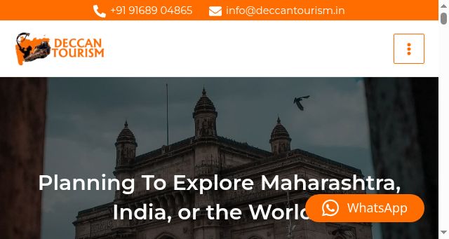 Screenshot of deccantourism.in