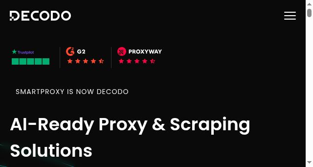 Screenshot of decodo.com