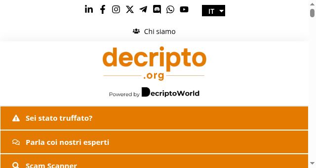Screenshot of decripto.org