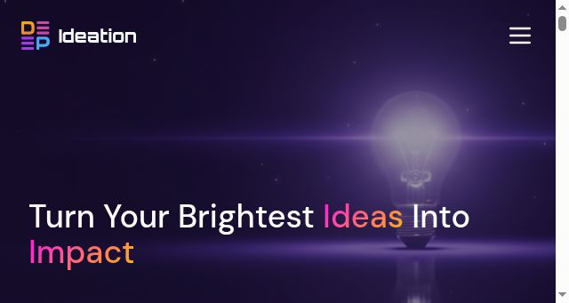 Screenshot of deep-ideation.ai