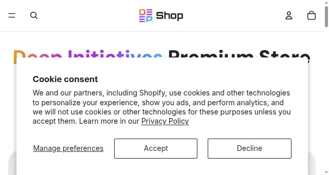Screenshot of deep-shop.ai