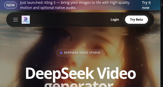 Screenshot of deepseekvideo.app