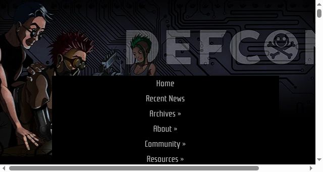 Screenshot of defcon.org