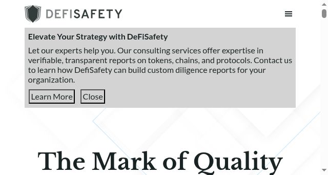 Screenshot of defisafety.com
