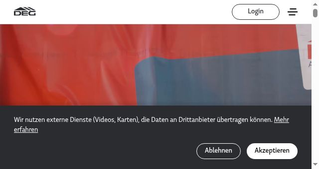 Screenshot of deg-dach.de