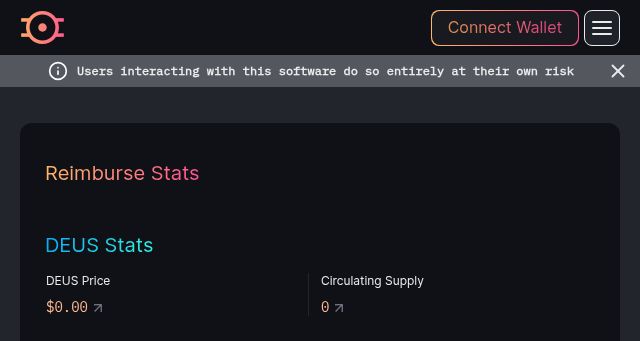 Screenshot of dei.finance