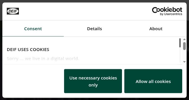Screenshot of deif.cn