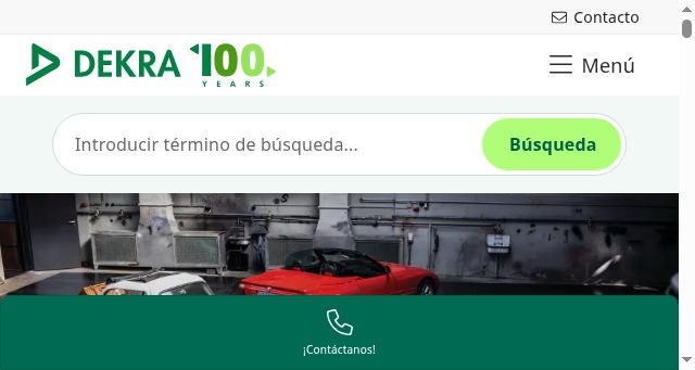 Screenshot of dekra-certification.es