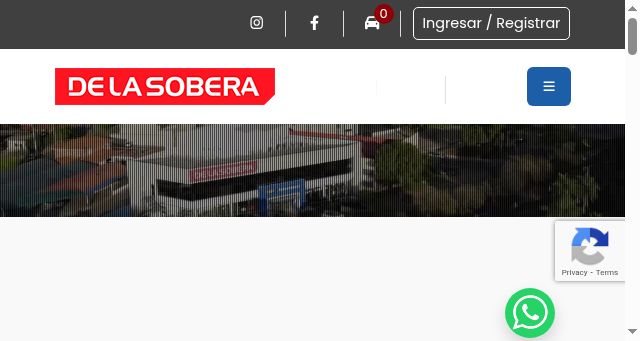 Screenshot of delasobera.com.py