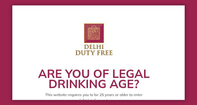 Screenshot of delhidutyfree.co.in