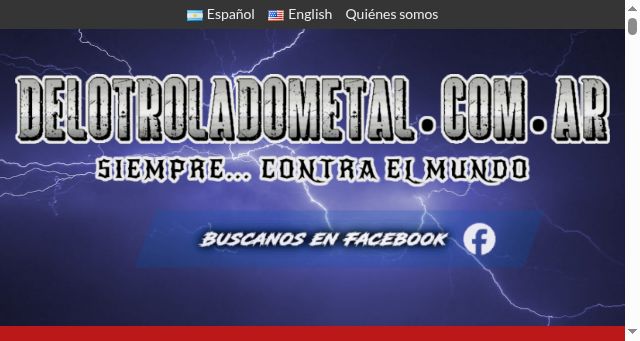 Screenshot of delotroladometal.com.ar
