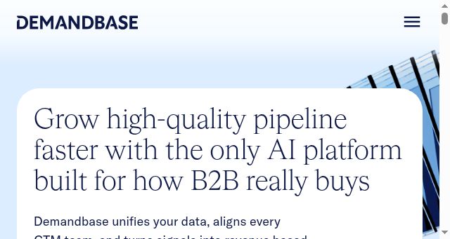 Screenshot of demandbase.com