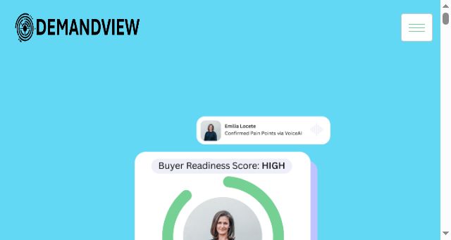 Screenshot of demandview.ai